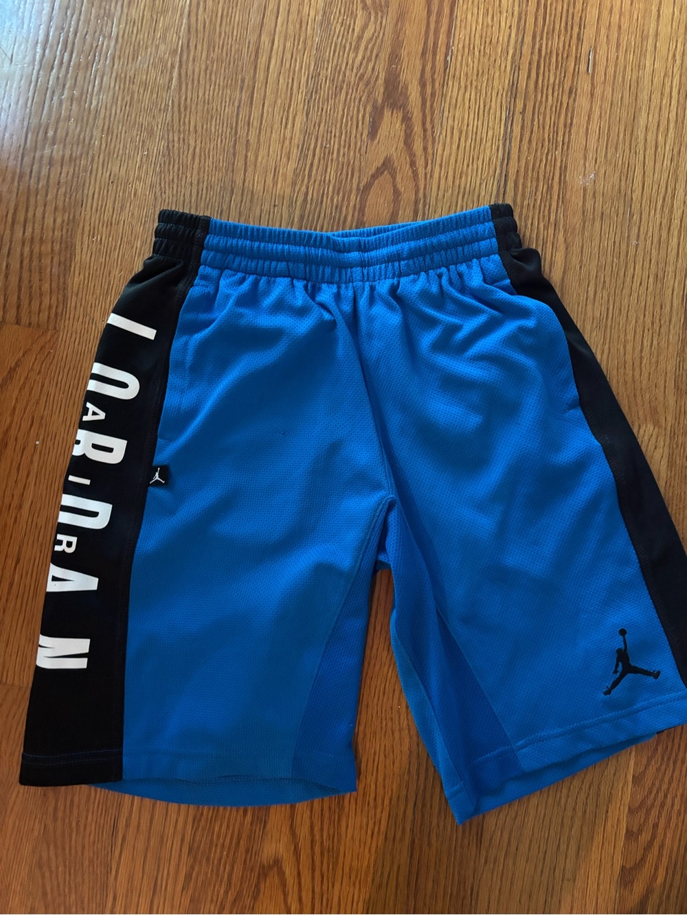Jordan Blue and Black Basketball Shorts for Kids